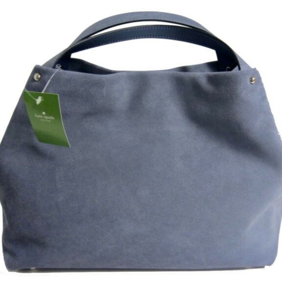 KATE SPADE STARDUST SUEDE WILLA SATCHEL/SLOUCH BAG - Picture 4 of 8
